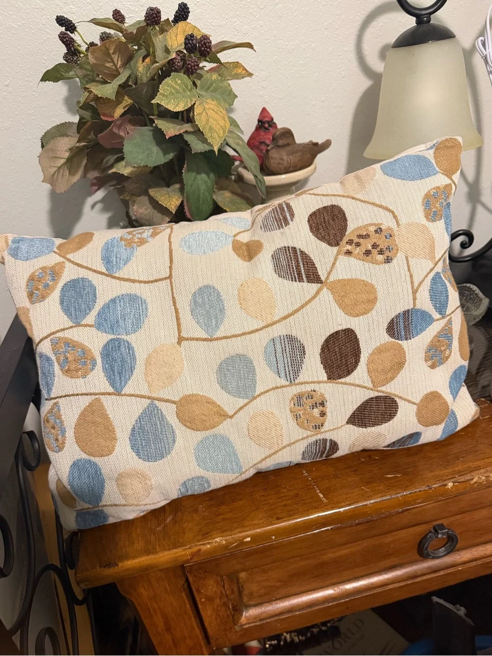 LUXURY LUMBAR BOTANICAL ACCENT PILLOW